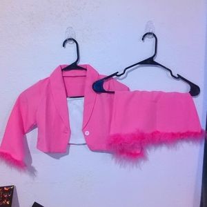 Little Girls Shein Pink 2pc Set